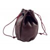 Kožený měšec - vínová 3947