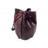Kožený měšec - vínová 3947