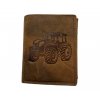 Kožená peněženka traktor 934