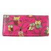 Dámská peněženka se sovičkami - růžová 849