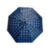 Kostkovaný skládací deštník - modrá 1114