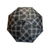 Kostkovaný skládací deštník - černá 1114/1