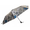 Skládací deštník s motýly - šedá 1114