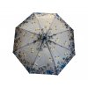 Skládací deštník s motýly - šedá 1114