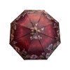 Skládací deštník s květinami - červená 1114