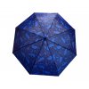Skládací deštník s blesky - modrá 1114