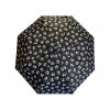 Skládací deštník s motivem - černá 1116