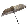 Skládací deštník s motivem - béžová 1115