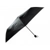 Jednobarevný skládací deštník - černá 1122