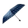 Kostkovaný skládací deštník - modrá 1123
