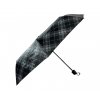 Kostkovaný skládací deštník - černobílá 1123