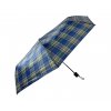 Kostkovaný skládací deštník - modrožlutá 1123