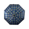 Kostkovaný skládací deštník - modrožlutá 1123