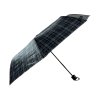 Kostkovaný skládací deštník - černá 1123