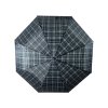 Kostkovaný skládací deštník - černá 1123