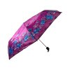 Skladácí deštník s motivem květin - růžová 1124