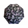 Skladácí deštník s motivem - černorůžová 1126