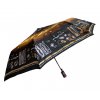 Skladácí deštník s motivem - hnědočerná 1126