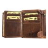 Kožená peněženka s kamionem - hnědá 927