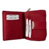 Dámská kožená peněženka - červená 3128