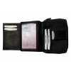 Dámská kožená peněženka - černá 3128