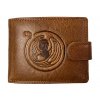 Kožená peněženka s knoflíkem zvěrokruh - panna 06